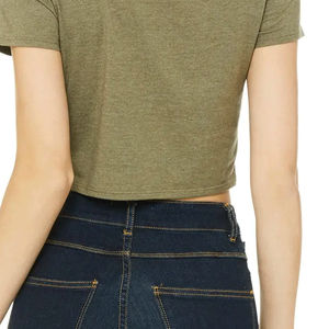 T-shirts blancs unis en coton 100% 180 g/m² pour femmes, personnalisables avec logo, prix de gros abordable - Product Image 3