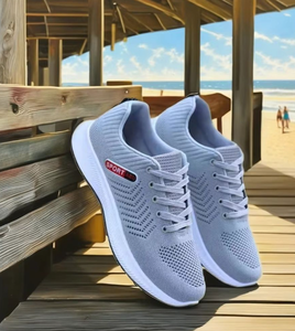 Chaussures de course unisexes SPORTABU en mesh noir, légères, avec semelle intermédiaire en EVA et semelle extérieure en caoutchouc, pour l'été, le fitness et les tenues décontractées - Product Image 5