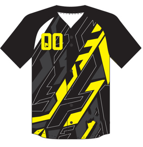 Maillot de baseball personnalisé sublimé avec nom de l'équipe, logo et numéro imprimés, ensemble uniforme de baseball à boutons - Product Image 1
