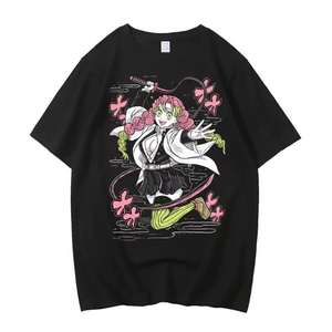 T-shirts Anime de Haute Qualité 2026 en Gros, T-shirts Graphiques Manga Streetwear Oversize Homme Femme, Logo Personnalisé OEM, Fournisseur Coton - Product Image 5