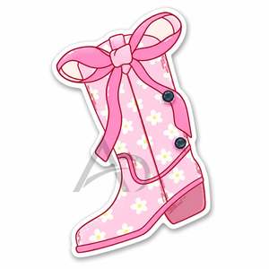 Palette de rangement pour extensions de cils en acrylique rose, durable, avec motif 'Boot Lash Tile' et nœud, style floral et cowboy, personnalisable avec logo, avec aimants - Product Image 4