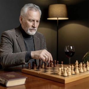 ILAHI's Eco-Friendly Rustic Polished Rectangle <b>Chess</b> <b>Board</b> Game 100% Handmade Pure Wood Animal/Love Style Customized Size <b>Chess</b> - Product Image 4