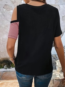 Camiseta tejida de talla grande para mujer, primavera y verano - Product Image 2