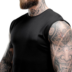 OEM Custom Drop Armhole tank Top Mens Gym Wear Fitness Muscle <b>Vest</b> Workout Bodybuilding Mens Tank Top - Product Image 6