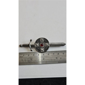 Broche Épée Celtique Écossaise Vintage en Étain Grande Taille pour Kilt – Décoration de Kilt – Vente en Gros Usine Écossaise - Product Image 4
