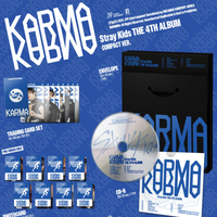 Stray Kids KARMA COMPACT VER, CD de Música Pop, Materiales de Papel y Plástico, Idioma Coreano, Para Todas las Edades, Hecho en Corea, BW-137