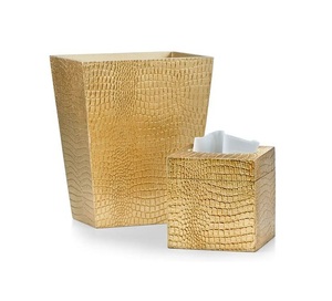 Aluminium Hammered Waste <b>Bin</b> <b>With</b> Tissue Box Customize Size And Shape Garbage <b>Bin</b> Dust <b>Bin</b> At Cheap Prices - Product Image 2