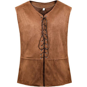 Chaleco sin Mangas Unisex Marrón de PU con Estampado de la Marca GurunaZ, Logotipo Grabado en Relieve en la Parte Delantera, Resistente al Viento, para Motocicleta, para Todas las Estaciones - Product Image 4