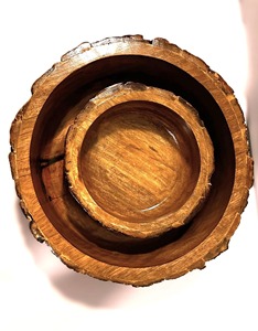 Tazón de madera de mango natural hecho a mano para servir comida, a la venta para el hogar, la cocina y la mesa, vajilla ecológica. - Product Image 6