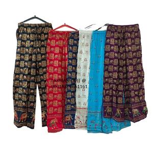 Chaud populaire 2024 dames été mode rayonne imprimé Harem pyjamas/pantalons en gros de l'inde éléphant imprimé pyjamas - Product Image 1