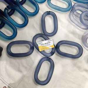 Chaîne en résine transparente et colorée pour décoration murale, chaînes tendance, magnifiques chaînes colorées amovibles pour le Nouvel An - Product Image 2