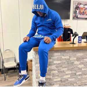 Conjunto Deportivo de Dos Piezas Personalizado con Logotipo y Color para Invierno, Pantalón y Sudadera con Cremallera de Algodón Suave con Serigrafía - Product Image 4