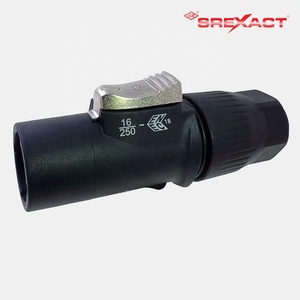 Conector Impermeable Plateado SVP598M-I-BK 16A 250V con Clasificación IP65, Carcasa de ABS, Enchufe Macho para Aplicaciones de Audio y Video - Product Image 6