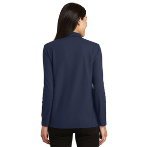Chemises de golf et de tennis pour femmes, pull-over performant à manches longues, polos boutonnés, style décontracté, polyester, logo, travail - Product Image 5