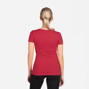 Camiseta de Algodón Suave a la Moda para Mujer, Cuello en V, Venta al por Mayor, Fabricante y Proveedor de Ropa OEM, Top de Yoga - Product Image 5