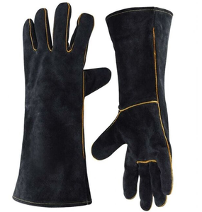Heavy Duty 14 Inch Goatskin TIG Welding <b>Gloves</b> Heat Resistant Flame Resistant Genuine Goat Leather Safety Work <b>Gloves</b> Industrial - Product Image 3