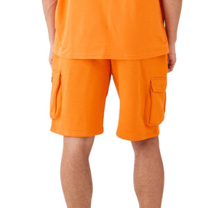 Conjunto de Verano Informal con Logotipo Personalizado, Transpirable, de Manga Corta, Holgado, para Hombre y Mujer, de Dos Piezas, Camiseta y Pantalones Cortos de Punto Sólido - Product Image 4