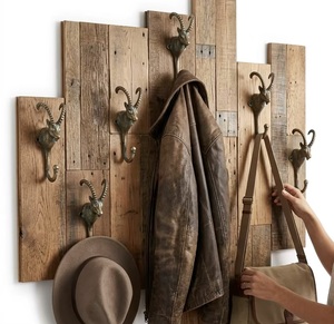 Ba Antique Animal Head Wall Mount Hook Handmade Cast Iron Self-Adhesive Eco-Friendly Coat Hanger Single Hook Decorative for - Product Image 4