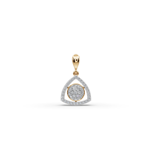 Pendentif et breloque géométriques en or et diamant de laboratoire, accessoire de luxe - Product Image 2