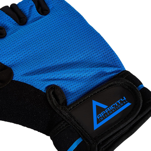 Gants de fitness unisexes pour adultes, demi-doigts, à lacets, avec sangle de poignet réglable, taille XL, protection de la paume, entraînement sportif - Product Image 5