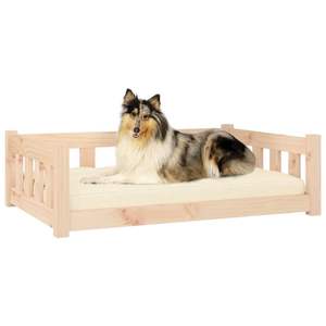 Cama Rectangular Grande y Resistente para Perro, de Madera de Pino Sólida - Product Image 3