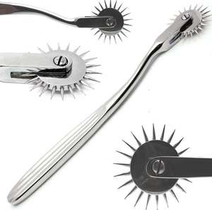 Marteau réflexe diagnostique en acier inoxydable avec roue à aiguilles Wartenberg par Surgiright - Product Image 1