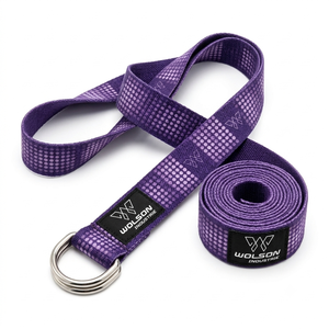 Correa de Yoga para Fitness, Hebilla Ajustable, Material de Spandex/Poliéster, Antideslizante, Flexible, para Entrenamiento, Estiramiento, Ejercicio Diario, Portátil - Product Image 1