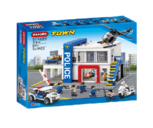 Set de Construcción de la Comisaría de Policía de Oxford, Bloques de Plástico ABS, Juguete de Construcción con Temática de Ciudad Moderna, Hecho en Corea, MTC-608 - Product Image 1