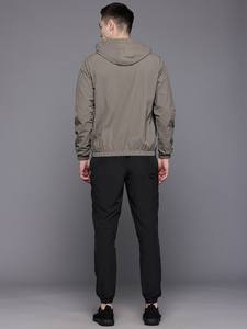 Verified Supplier Pakistan Nylon Jogging Suits <b>Windbreaker</b> Tracksuits Set <b>Black</b> with Custom logo Embroidery Patch Sweatsuits - Product Image 5