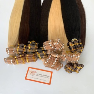 Wholesale 100% Human Remy European Straight Tape-in <b>Hair</b> Extensions Double-Drawn in All Colors Factory Price - Product Image 1