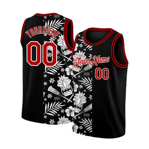 ชุดบาสเก็ตบอลผ้าตาข่ายระบายอากาศคุณภาพสูง ปักลายอย่างดี เสื้อยืดบาสเก็ตบอลแบบสั่งทำ ชุดบาสเก็ตบอลแบบซับลิเมชั่น Haus - Product Image 1