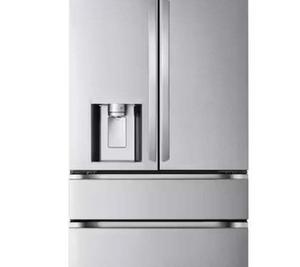 Refrigerador de Dos Puertas de Acero Inoxidable con Dispensador de Agua, Capacidad de 300-399L, Descongelación Automática, Compresor Eléctrico Independiente - Product Image 1