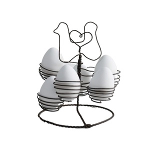 ที่วางไข่ไก่ในครัวรูปไก่ทำจากลวดเหล็ก - Product Image 3
