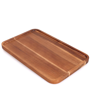 Platos de servicio rectangulares de madera de acacia de lujo, bandejas de madera para servir, tablas de charcutería para el hogar, platos de cargador, plato de queso para fiesta - Product Image 1