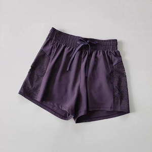 Nuevos pantalones cortos deportivos de cintura alta para mujer, largos, para gimnasio, correr, tenis, ciclismo, de poliéster/nailon, estampados, de secado rápido y transpirables. - Product Image 6