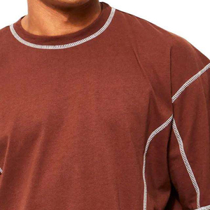 Camisetas de Hombre de Alta Calidad, Corte Regular, 100% Algodón Tejido, 120 Gramos, Logotipo Personalizado, Impresión Sólida, OEM, Raglán - Product Image 2