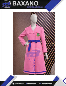 Alfa |   Kapa |   Abrigo de Lana de Alta Calidad para Mujer, Estilo Trench Coat, con Cinturón, de la Hermandad Alpha - Product Image 4