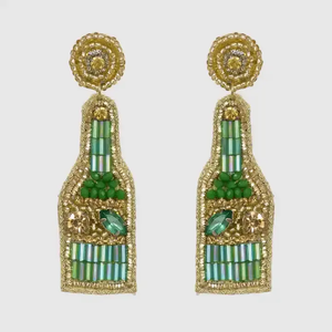 ต่างหูห้อยทรงใหม่มาแรงสำหรับผู้หญิง งานแฮนด์เมดประดับลูกปัดปักลายล็อค เหมาะสำหรับใช้ในชีวิตประจำวัน สไตล์โดดเด่นแบบอินเดีย - Product Image 2