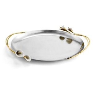 Modern Design <b>Chocolate</b> Server Platter Great Quality Shiny Polished Metal Sweet Serving Tray Shape Sweet Display In Lowest Price - Product Image 1