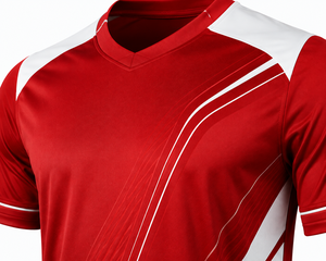 Camiseta de Fútbol Roja Energética 2026, Diseño Atractivo, Nombre y Número del Jugador Personalizables, Secado Rápido, Manga Corta, 100% Poliéster - Product Image 3