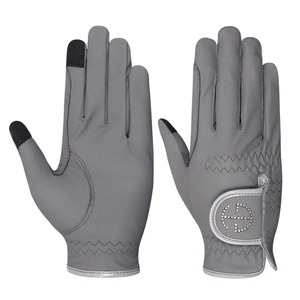 Gants d'équitation en cuir synthétique respirants pour cavalier professionnel, vente en gros directe d'usine OEM - Product Image 4
