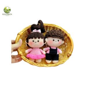 Muñecos de Ganchillo de Pareja de Cerdos, Juguete de Peluche Amigurumi, Set de Niña y Niño de 4-6 Años, Temática de Animales y Naturaleza, Juguete de Costura y Tejido - Product Image 6