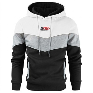 Premium Soft Knitted 100% Cotton Pullover Hoodie Featuring Modern <b>Athletic</b> Fit Ribbed Cuffs Adjustable Drawstring Hood - Product Image 2