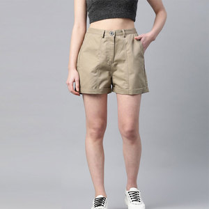 <b>Women</b> Anti-Wrinkle Quick Dry Breathable 100% Cotton Canvas Street Wear Drawstring Waist Customizable Casual <b>Womens</b> <b>Shorts</b> - Product Image 2