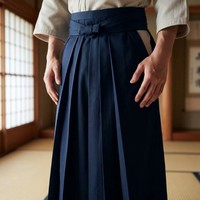 Ensemble de hakama japonais traditionnel en coton noir respirant ultra-léger pour hommes adultes - Valana Sports Wears