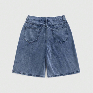 Shorts de Mezclilla Azul Claro Desgastados para Hombre, Corte Casual, Estilo Urbano, Shorts de Mezclilla Personalizados de Star Crystal Enterprises - Product Image 4