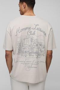 เสื้อยืดโอเวอร์ไซส์ทรงหลวม แขนเสื้อแบบดรอปไหล่ ทรงบ็อกซี่ พิมพ์ลายกราฟิก ผ้าฝ้าย แขนสั้น สไตล์ลำลอง สตรีทแวร์ เสื้อผู้ชายทรงโอเวอร์ไซส์ ทรงบ็อกซี่ แขนเสื้อแบบดรอป - Product Image 5