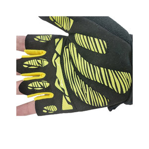 <b>Half</b> Finger Bodybuilding Gloves Weightlifting Gym Workout Gloves with Wrist Support Breathable Anti <b>Slip</b> Grip - Product Image 5