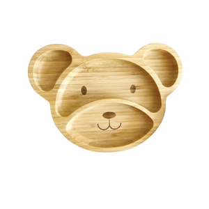 Assiette d'alimentation pour enfants en bambou écologique, petite, en forme de biberon, avec compartiments, ventouse, pour tout-petits, vaisselle de qualité alimentaire, 150 ml - Product Image 3