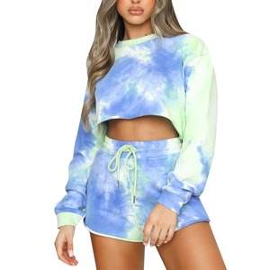 Best quality top <b>material</b> Women's Tie <b>Dye</b> Crop Top Hoodies Best high demanding latest version Women's Tie <b>Dye</b> Crop Top Hoodies - Product Image 6